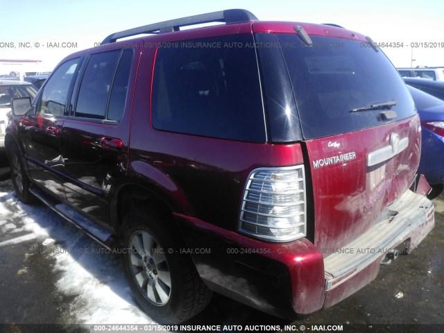 4M2EU47E67UJ20241 - 2007 MERCURY MOUNTAINEER LUXURY RED photo 3