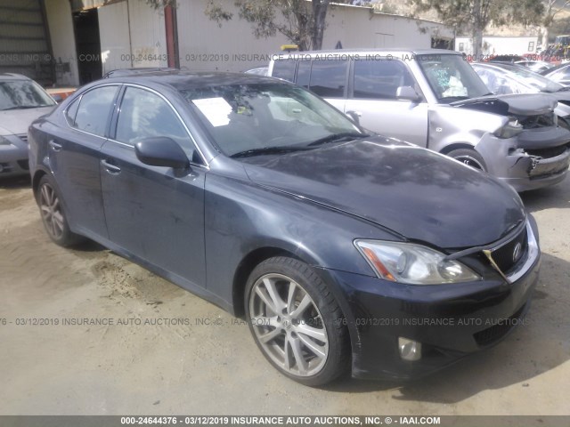 JTHBE262275016078 - 2007 LEXUS IS 350 BLACK photo 1