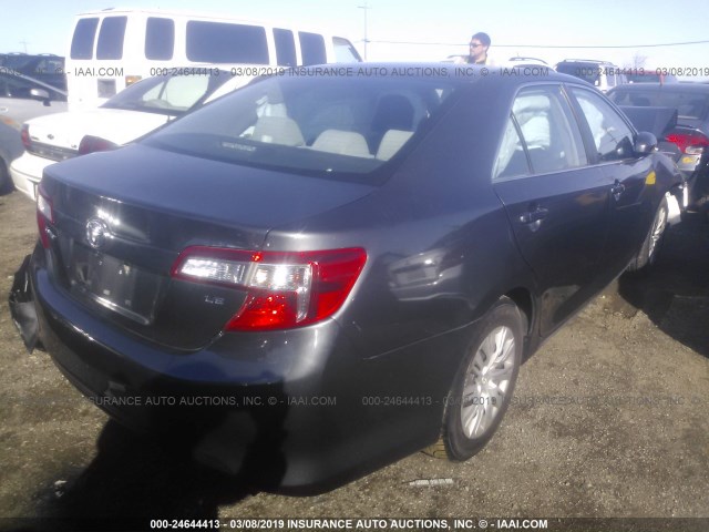 4T1BF1FK8CU083451 - 2012 TOYOTA CAMRY SE/LE/XLE GRAY photo 4