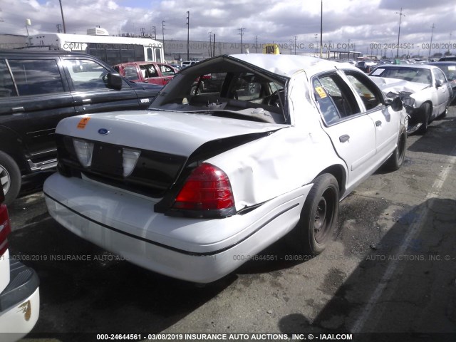 2FAFP71W0YX175112 - 2000 FORD CROWN VICTORIA POLICE INTERCEPTOR WHITE photo 4