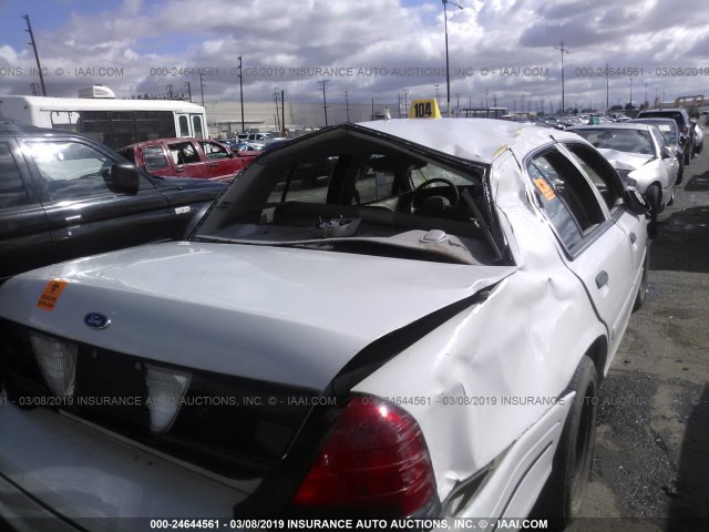 2FAFP71W0YX175112 - 2000 FORD CROWN VICTORIA POLICE INTERCEPTOR WHITE photo 6