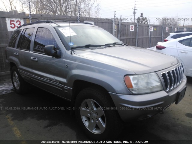 1J4GW58N91C670246 - 2001 JEEP GRAND CHEROKEE LIMITED SILVER photo 1