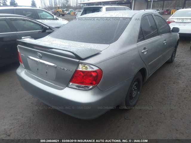 4T1BE30K06U677141 - 2006 TOYOTA CAMRY LE/XLE/SE GRAY photo 4