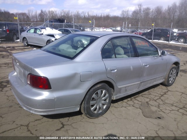 4A3AA46G82E138773 - 2002 MITSUBISHI GALANT ES/LS SILVER photo 4