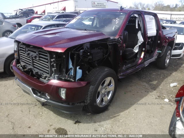 3GCUKREC3HG305387 - 2017 CHEVROLET SILVERADO K1500 LT BURGUNDY photo 2