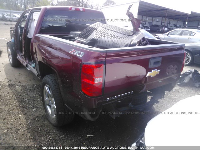 3GCUKREC3HG305387 - 2017 CHEVROLET SILVERADO K1500 LT BURGUNDY photo 3