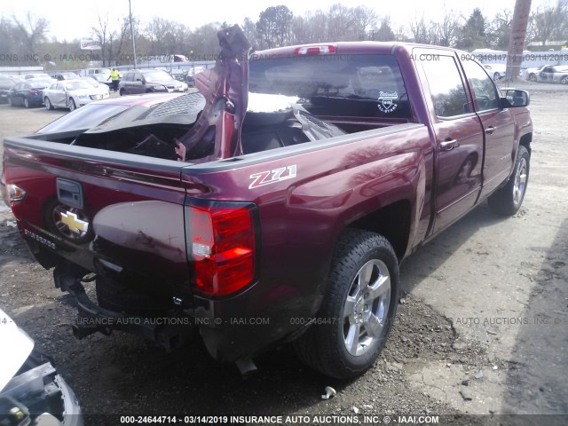 3GCUKREC3HG305387 - 2017 CHEVROLET SILVERADO K1500 LT BURGUNDY photo 4