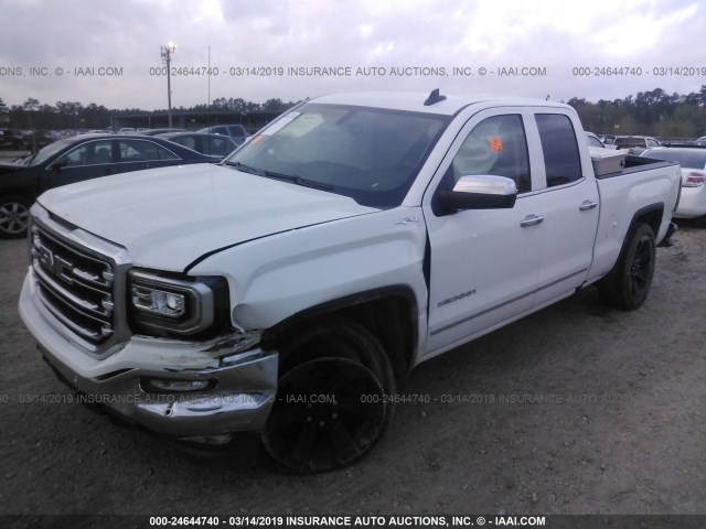 1GTV2NECXGZ421357 - 2016 GMC SIERRA K1500 SLT WHITE photo 2