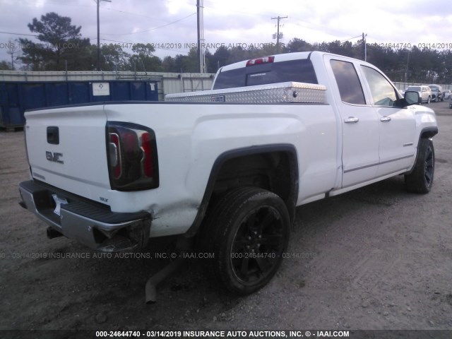 1GTV2NECXGZ421357 - 2016 GMC SIERRA K1500 SLT WHITE photo 4