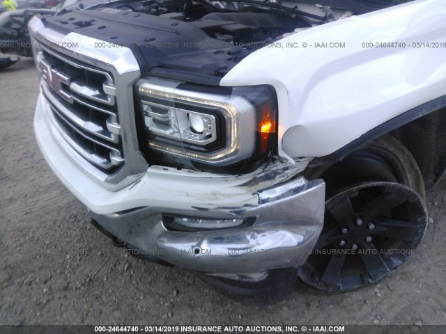 1GTV2NECXGZ421357 - 2016 GMC SIERRA K1500 SLT WHITE photo 6