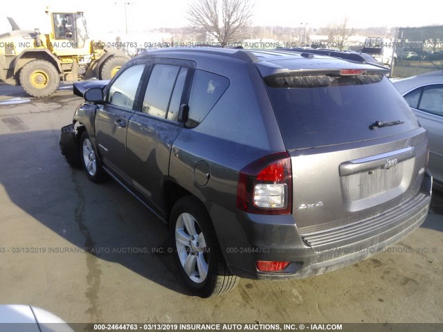 1C4NJDEB3HD113725 - 2017 JEEP COMPASS LATITUDE GRAY photo 3