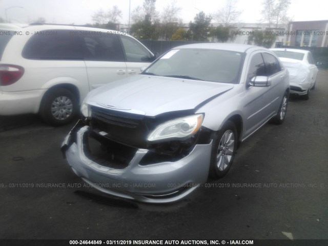 1C3BC4FB9BN563946 - 2011 CHRYSLER 200 LX SILVER photo 2