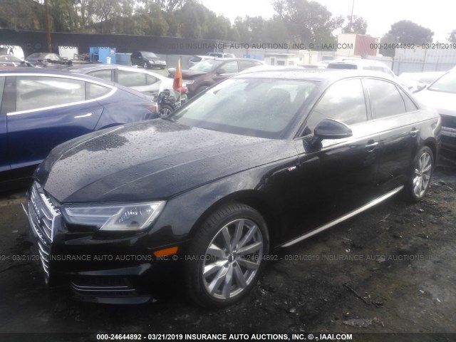 WAUKMAF41JA007979 - 2018 AUDI A4 ULTRA PREMIUM BLACK photo 2