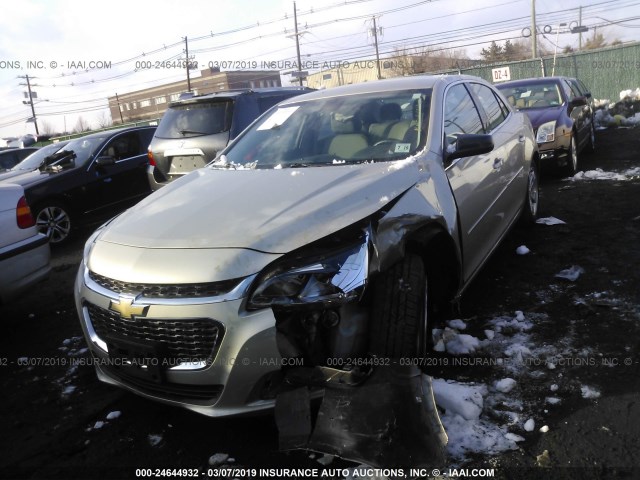 1G11B5SLXFF100205 - 2015 CHEVROLET MALIBU LS GOLD photo 2