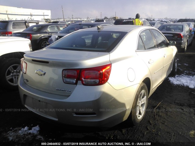 1G11B5SLXFF100205 - 2015 CHEVROLET MALIBU LS GOLD photo 4