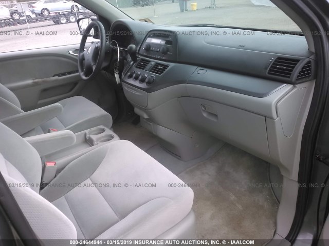 5FNRL38267B044053 - 2007 HONDA ODYSSEY LX GRAY photo 5