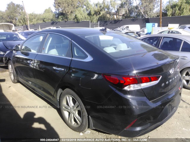 5NPE34AF0JH634842 - 2018 HYUNDAI SONATA SPORT/LIMITED BLACK photo 3