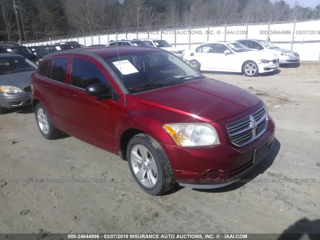 1B3CB4HA2AD635146 - 2010 DODGE CALIBER SXT RED photo 1