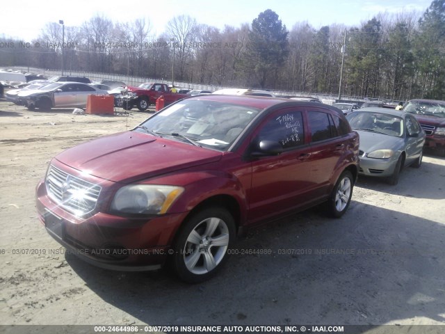 1B3CB4HA2AD635146 - 2010 DODGE CALIBER SXT RED photo 2