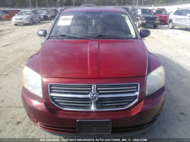 1B3CB4HA2AD635146 - 2010 DODGE CALIBER SXT RED photo 6