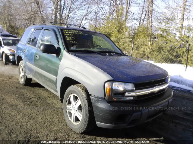 1GNDT13SX52203847 - 2005 CHEVROLET TRAILBLAZER LS/LT BLUE photo 1