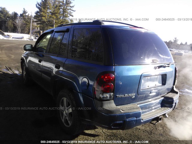 1GNDT13SX52203847 - 2005 CHEVROLET TRAILBLAZER LS/LT BLUE photo 3