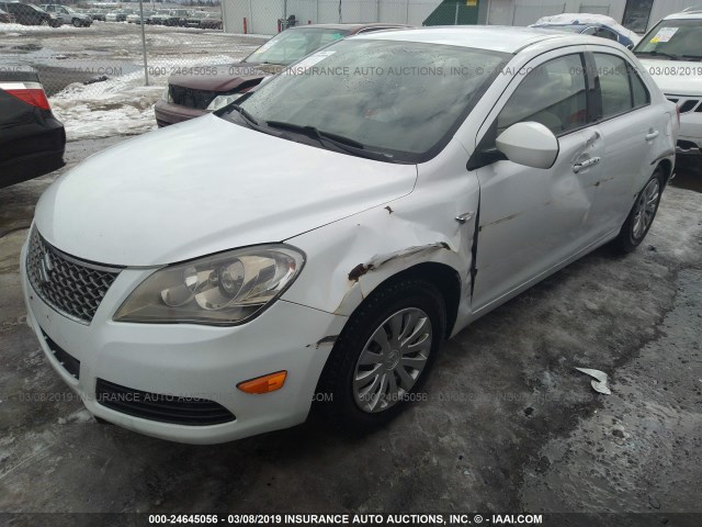 JS2RF9A12A6100414 - 2010 SUZUKI KIZASHI S WHITE photo 2