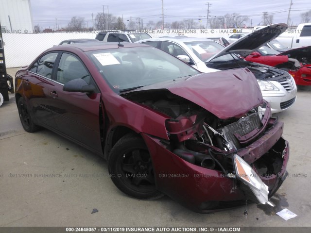 1G2ZG57B884125862 - 2008 PONTIAC G6 SE RED photo 1