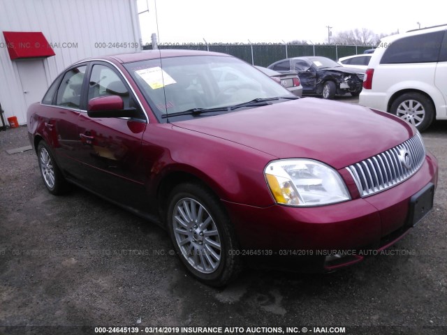 1MEFM43146G600612 - 2006 MERCURY MONTEGO PREMIER MAROON photo 1