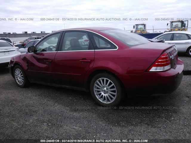 1MEFM43146G600612 - 2006 MERCURY MONTEGO PREMIER MAROON photo 3