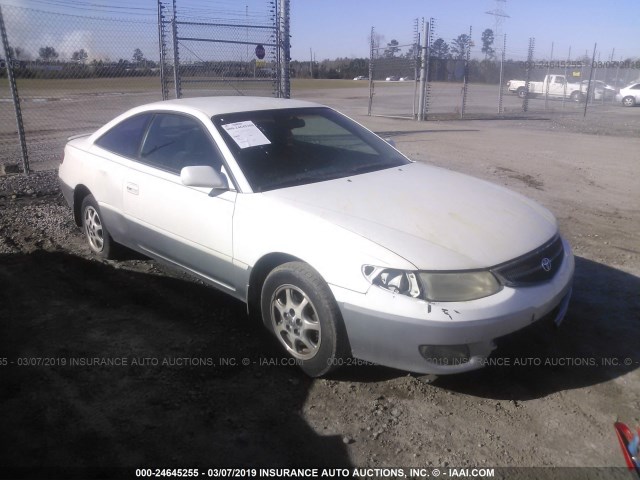 2T1CG22PX1C475645 - 2001 TOYOTA CAMRY SOLARA SE WHITE photo 1