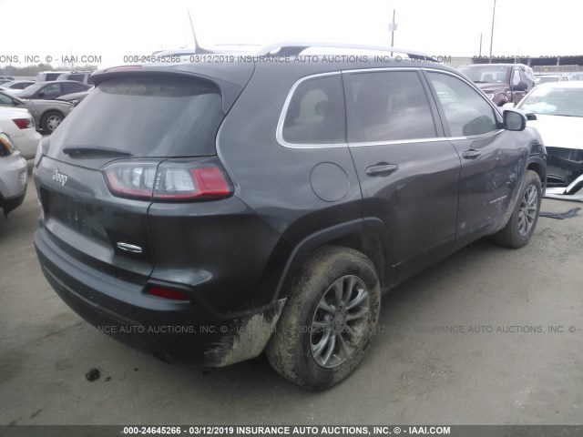 1C4PJMLB7KD132104 - 2019 JEEP CHEROKEE LATITUDE PLUS BLACK photo 4