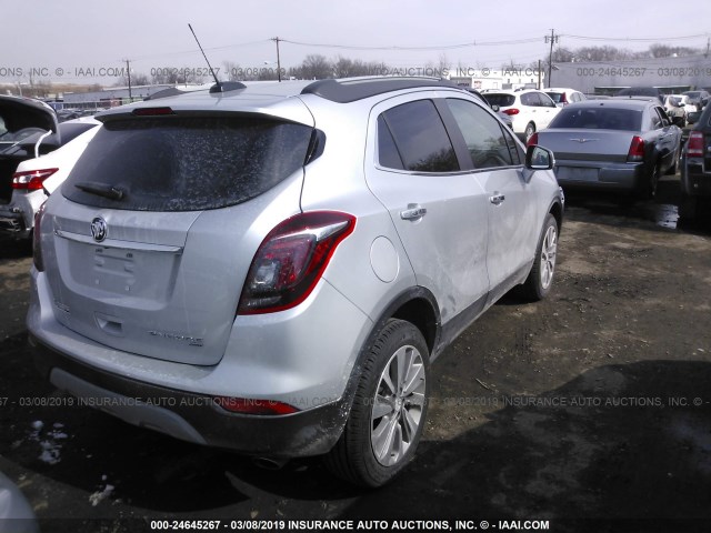 KL4CJESB1KB768111 - 2019 BUICK ENCORE PREFERRED GRAY photo 4