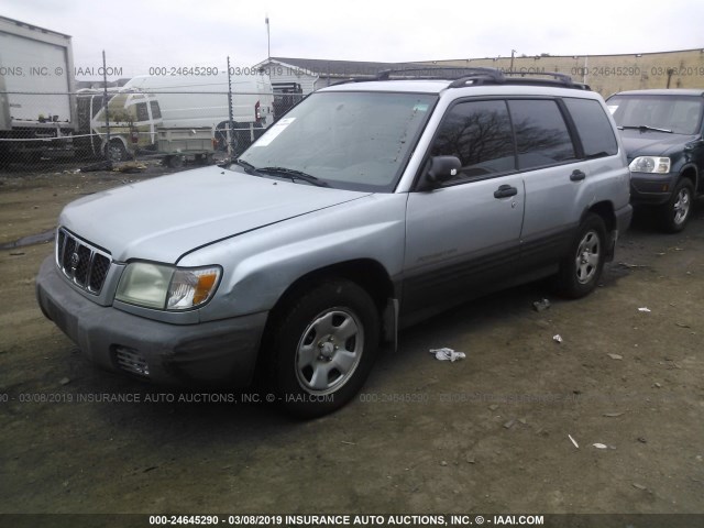 JF1SF63512H700251 - 2002 SUBARU FORESTER L SILVER photo 2