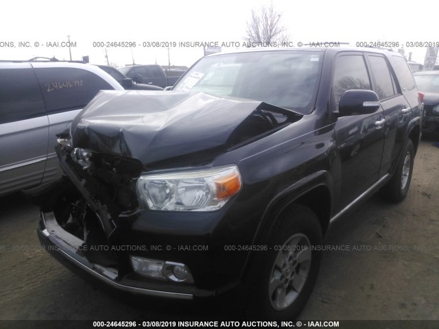 JTEBU5JR8A5007866 - 2010 TOYOTA 4RUNNER SR5/LIMITED/TRAIL BLACK photo 2