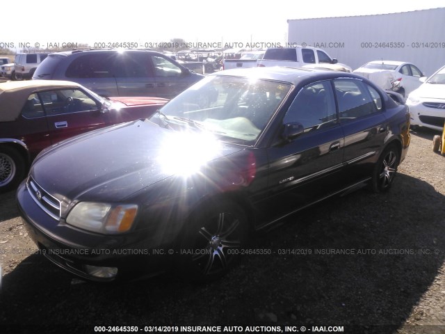 4S3BE656717201039 - 2001 SUBARU LEGACY GT LIMITED BLACK photo 2