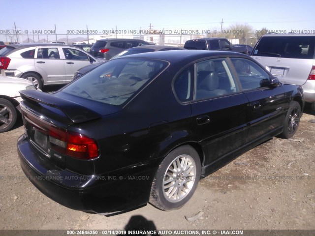 4S3BE656717201039 - 2001 SUBARU LEGACY GT LIMITED BLACK photo 4