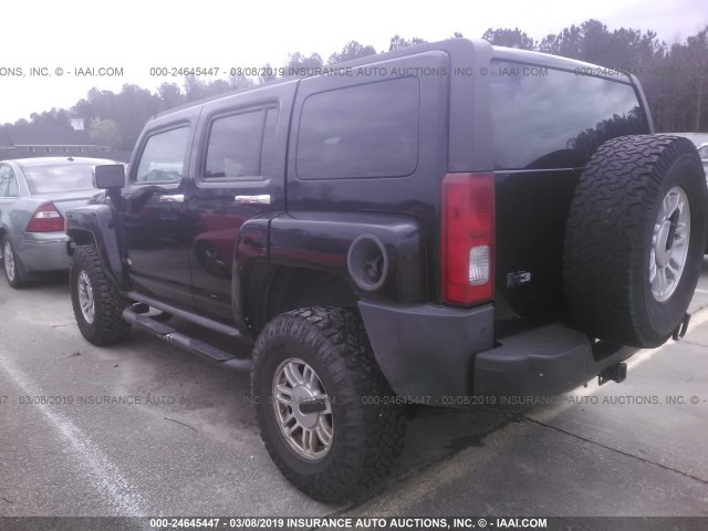 5GTDN136268163373 - 2006 HUMMER H3 BLACK photo 3