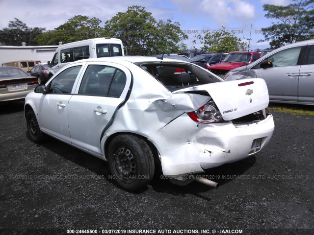 1G1AT58H497125258 - 2009 CHEVROLET COBALT LT WHITE photo 3