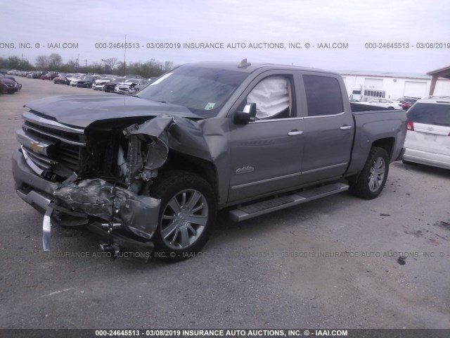 3GCUKTEJXHG267720 - 2017 CHEVROLET SILVERADO K1500 HIGH COUNTRY GRAY photo 2