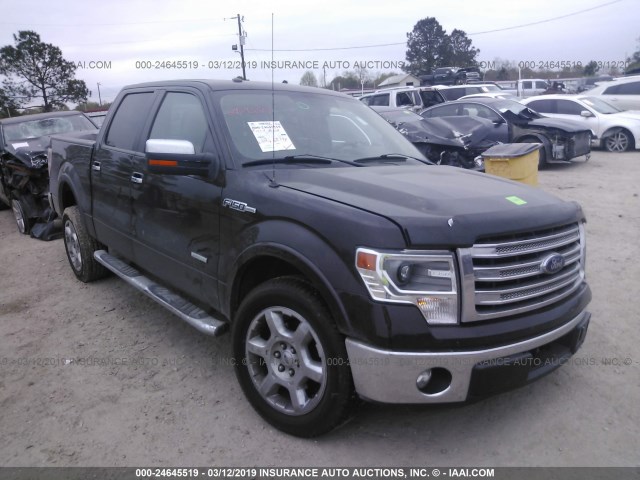 1FTFW1CTXEKE50626 - 2014 FORD F150 SUPERCREW Dark Brown photo 1