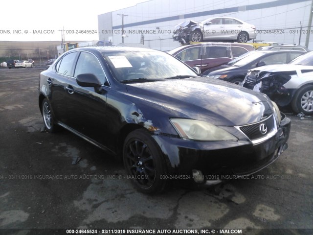 JTHCK262385016735 - 2008 LEXUS IS 250 BLACK photo 1