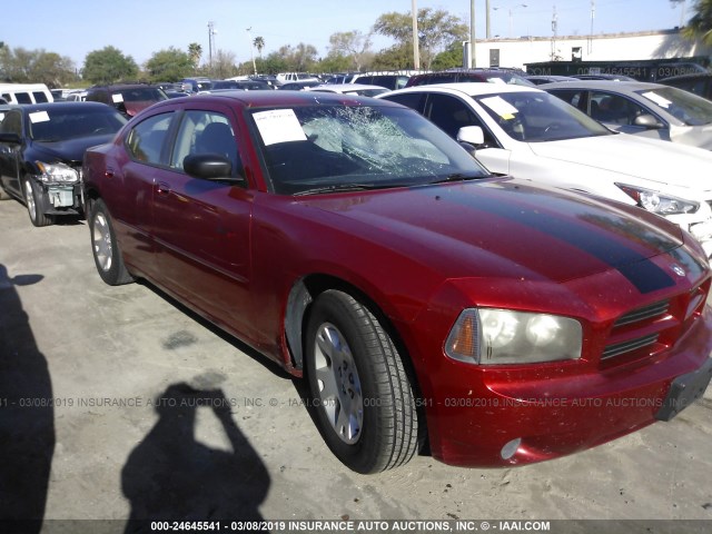 2B3KA43R56H314322 - 2006 DODGE CHARGER SE/SXT RED photo 1