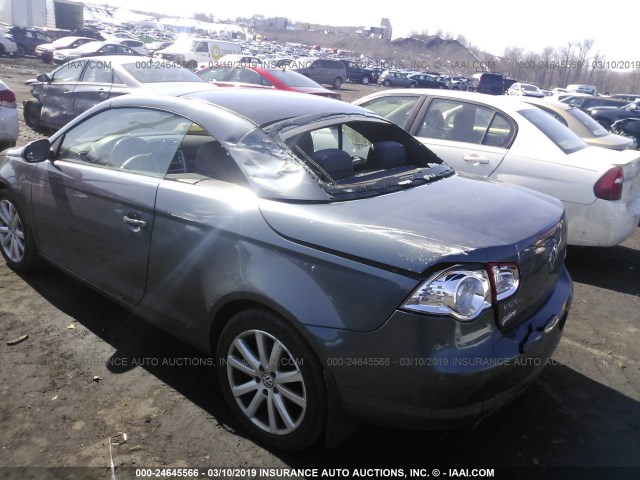 WVWFA71F27V037017 - 2007 VOLKSWAGEN EOS 2.0T LUXURY GRAY photo 6