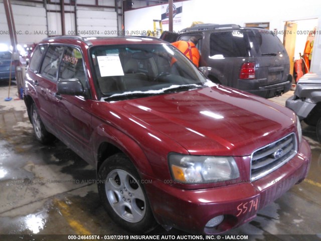 JF1SG65623H745378 - 2003 SUBARU FORESTER 2.5XS RED photo 1
