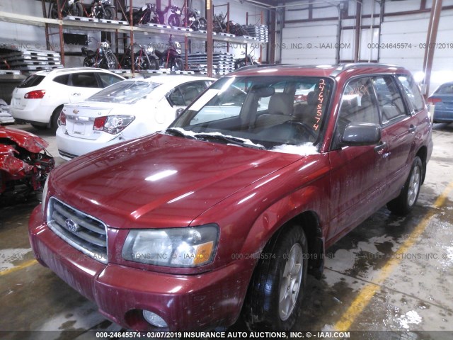 JF1SG65623H745378 - 2003 SUBARU FORESTER 2.5XS RED photo 2