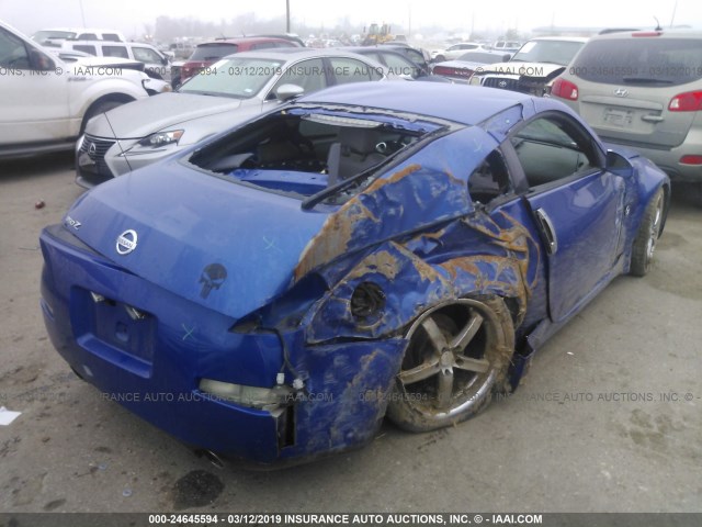 JN1AZ34D65M602641 - 2005 NISSAN 350Z COUPE BLUE photo 4