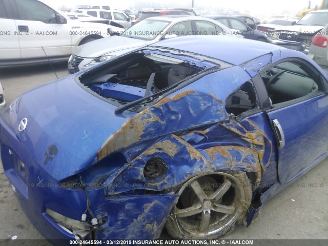 JN1AZ34D65M602641 - 2005 NISSAN 350Z COUPE BLUE photo 6