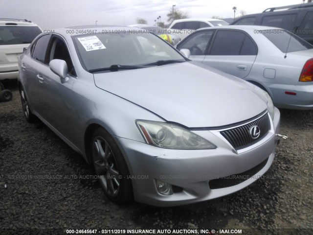 JTHBE262695023392 - 2009 LEXUS IS 350 SILVER photo 1