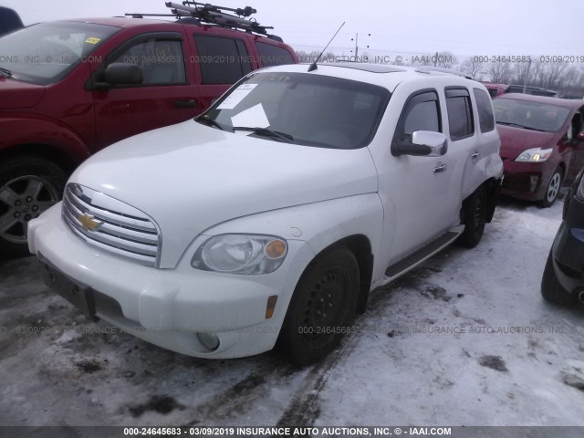 3GNBACFU8BS657133 - 2011 CHEVROLET HHR LT WHITE photo 2